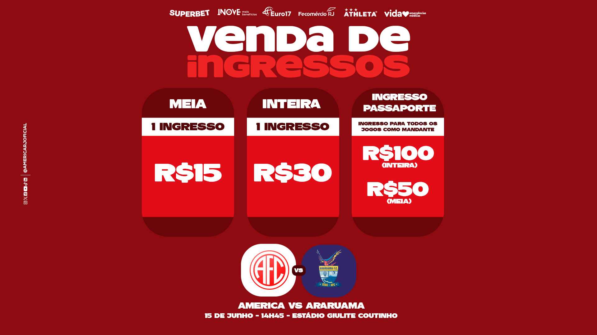 Ingressos à venda