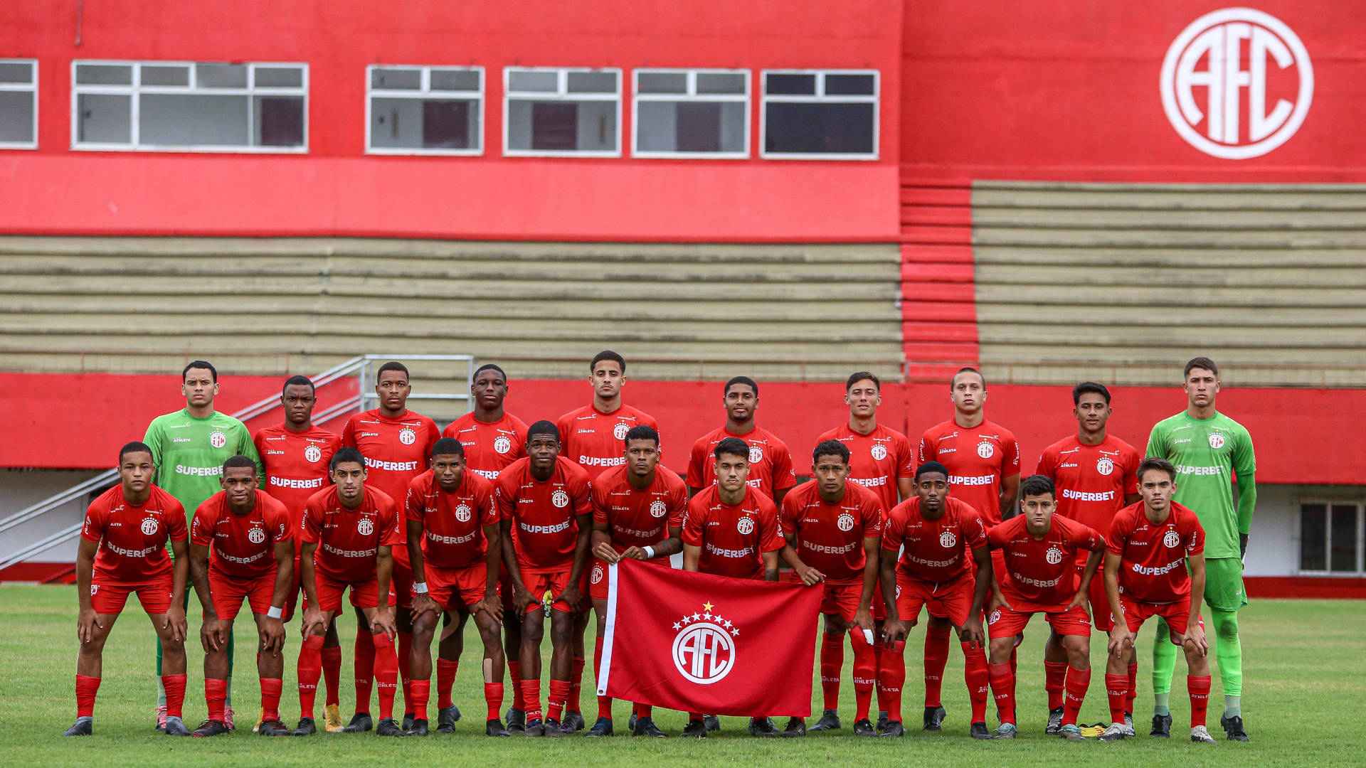 Equipe sub-20 do America. Foto: João Carlos Gomes/AFC