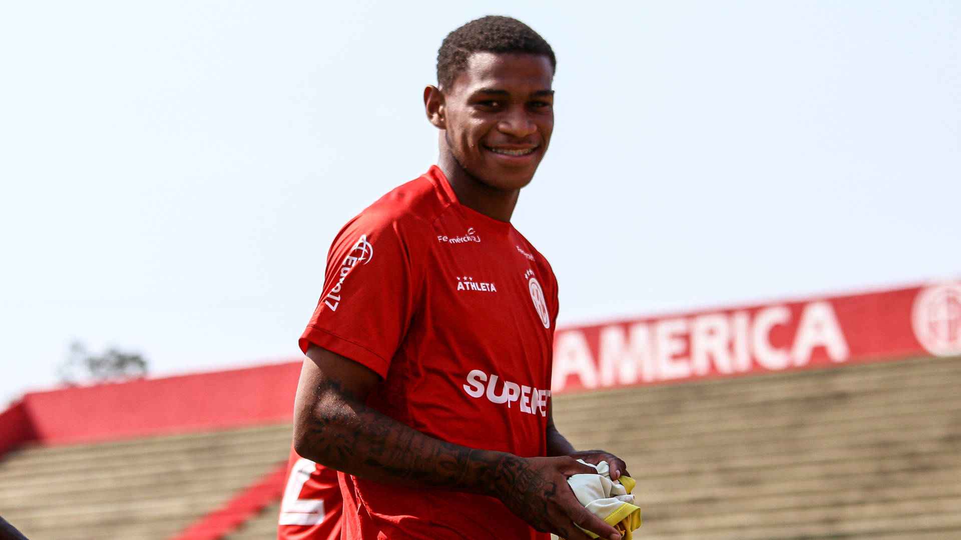 Fabrício Nascimento, atacante do sub-20 do America. Foto: João Carlos Gomes/AFC